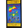 Cotton veluor reactive printed beach towel