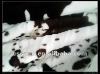 Cow printed fleece fabric textile