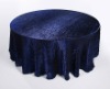 Crinkle round tablecloth /decorative table cover