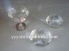 Crystal curtain rod end finial