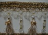 Curtain decoration clear plastic beads tassel fringe