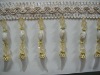 Curtain decoration plastic beaded tassel trimmings