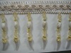 Curtain decoration plastic beaded tassel trimmings