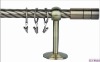 Curtain pole set deep twisted rod