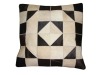 Cushion cover in leather