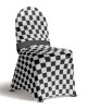 Custom Made Spandex Chair Covers--Check Printed Lycra Chair Covers For Weddings