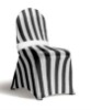 Custom Made Spandex Chair Covers--Stripe Printed Lycra Chair Covers For Weddings