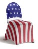 Custom Made Spandex Chair Covers-- Stripe Printed Lycra Chair Covers For Weddings With printed hoods
