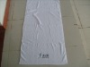 Customized Cotton Terry White Jacquard Hotel bath towels CU-45