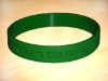Customized Debossed Silicon Bracelet for business promotion