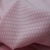 DTY /FDY pink check 100 polyester interlock knit fabrics