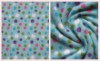 DTY polar fleece with anti-pilling printed round dot fabric