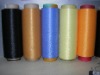 DTY polyester yarn, 75D/36F, SD, dope dyed dark black