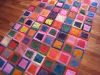 DYED COWHIDE HAIRHIDE COW HIDE HIDES PATCHWORK RUG- CUSTOMIZE!