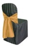 Damask satin strip chair cover and wedding chair covers