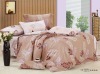 Dancing Leaves Cotton Pigment Print 4 pcs Flat Sheet Bedding Set