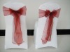 Dark Burgundy Organza Sash