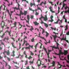 Dark pink/Beige/ black/ white multicolored leopard printed swimming polyamide lycra spandex fabric