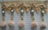 Decoration curtain pompon tassel trimmings