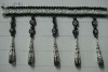 Decoration metal beaded curtain tassel trimming