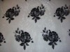 Decorative Fashion Flocked Organza Curtain Fabric