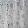 Decorative Flower Printed Blackout Curtain Fabric