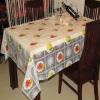 Decorative printed fruit custom plastic tablecloth
