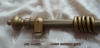 Decorative wooden curtain pole