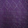 Deep purple diamond grid stretch knitted jacquard polyester spandex  fabric