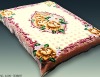 Design Mink Bedding flower printed coffee blanket
