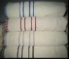 Dobby bath towel with border