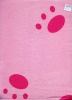 Dog paw printing fleece blanket polyester