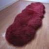 Double shape sheepskin carpet