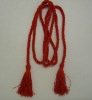 Double tassel hanging jute rope