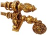 Double wooden curtain pole