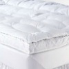 Down on top double layers feather bed/ mattress topper