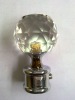 Drapery rod crystal finial/end cap