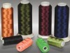 Dyed polyester embroidery thread