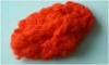 Dyed viscose fiber
