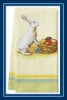 Easter Holiday Theme Rabbit Printing Kitchen Towel