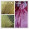 Eco-friendly Glitter tricot Fabric with golden cane