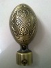 Egg shape curtain bar finials