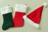 Elegant Christmas stockings/Christmas hat