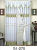 Elegant Flocked Window Curtain