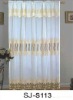 Elegant Flocked Window shower curtain
