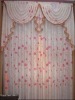 Elegant Plain indoor window curtain pattern with valance