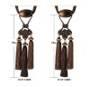 Elegant hi-quality decorative 100% polyester curtain accessories tieback tassel