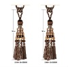 Elegant hi-quality decorative 100% polyester curtain tieback bead tassels