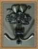 Elegant metal curtain hooks