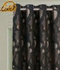 Elegant woven jacquard eyelet curtain